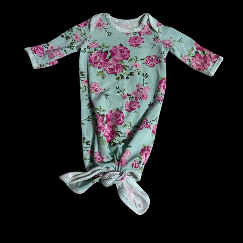 Baby Essentials Floral One Piece - Pink and Green